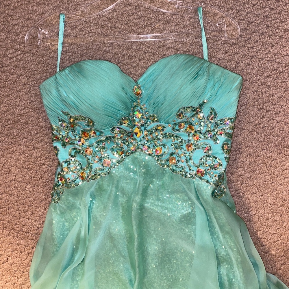 Royal Queen Collection Teal Prom Dress